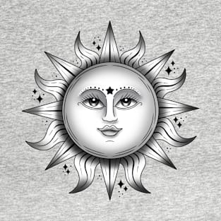 Black and white sunshine art T-Shirt